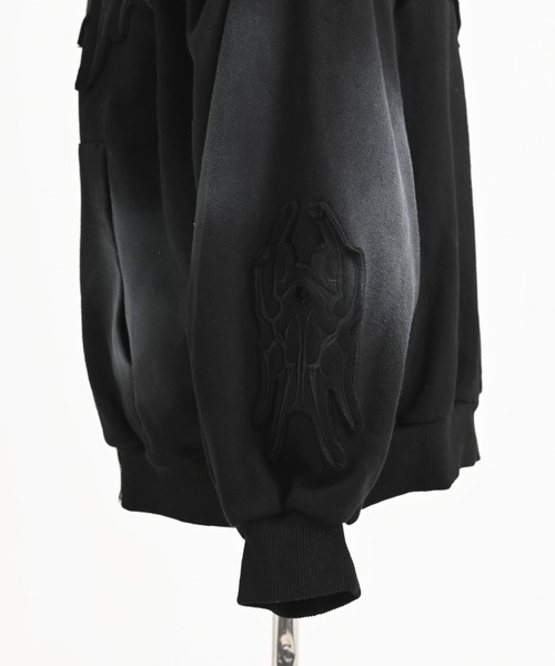 REFLEM（レフレム）の「『REFLEM/レフレム』猫耳セパレートスリーブZIPフーディー/ジップパーカー（パーカー・レディース・ブラック/グレー・FREE）」の17枚目の写真