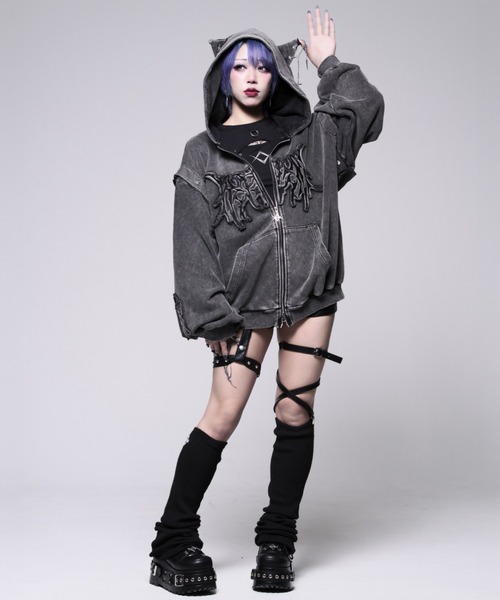 REFLEM（レフレム）の「『REFLEM/レフレム』猫耳セパレートスリーブZIP