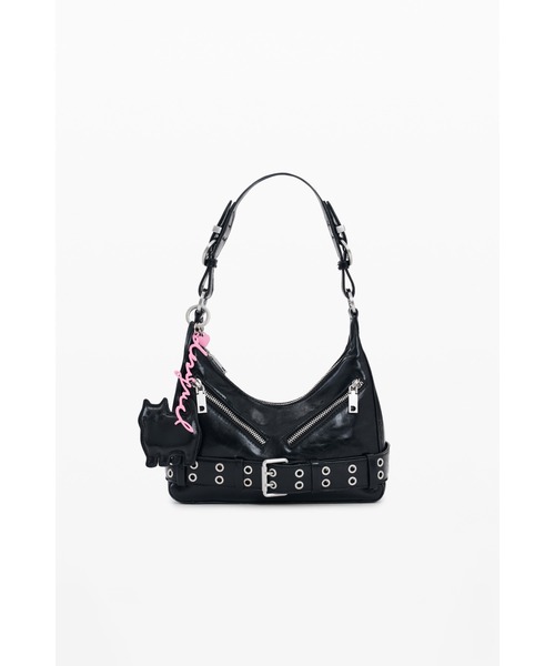 Desigual（デシグアル）の「Chain-detail bag with cat charm/猫チャーム付き チェーンディテールバッグ（ショルダーバッグ・レディース・ブラック・FREE）」の9枚目の写真