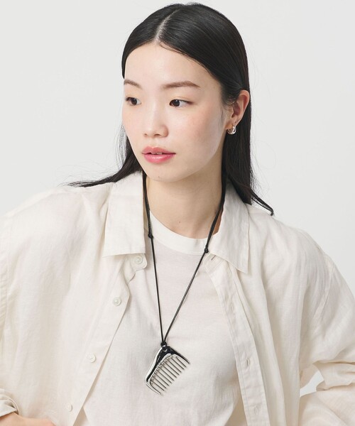 JAMIRAY(ジャミレイ)の「<JAMIRAY>Comb コード ネックレス(ネックレス・レディース・シルバー・FREE)」の2枚目の写真