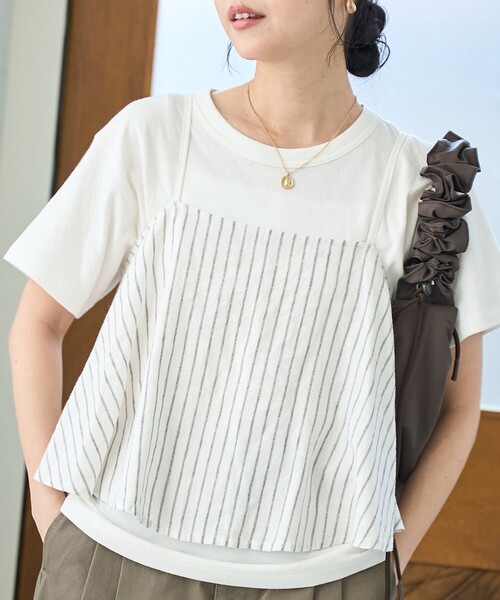 coen（コーエン）の「リネンレーヨンキャミソール（キャミソール・レディース・その他1/その他2/その他3・FREE）」の8枚目の写真