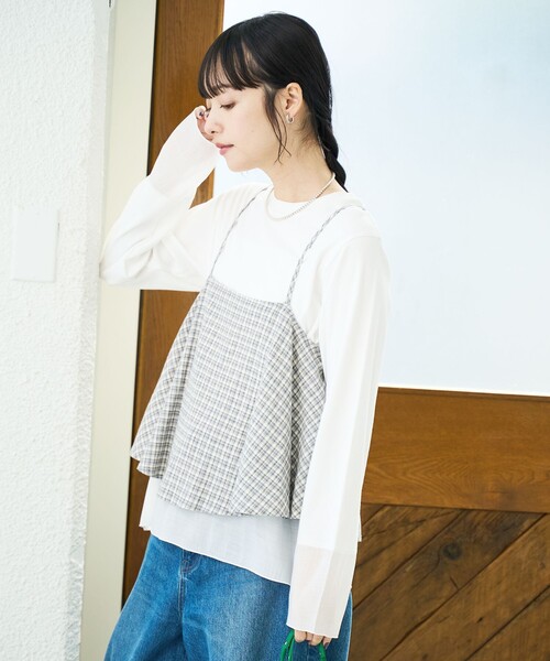 coen（コーエン）の「リネンレーヨンキャミソール（キャミソール・レディース・その他1/その他2/その他3・FREE）」の12枚目の写真