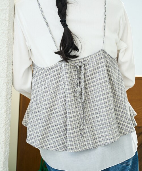 coen（コーエン）の「リネンレーヨンキャミソール（キャミソール・レディース・その他1/その他2/その他3・FREE）」の15枚目の写真