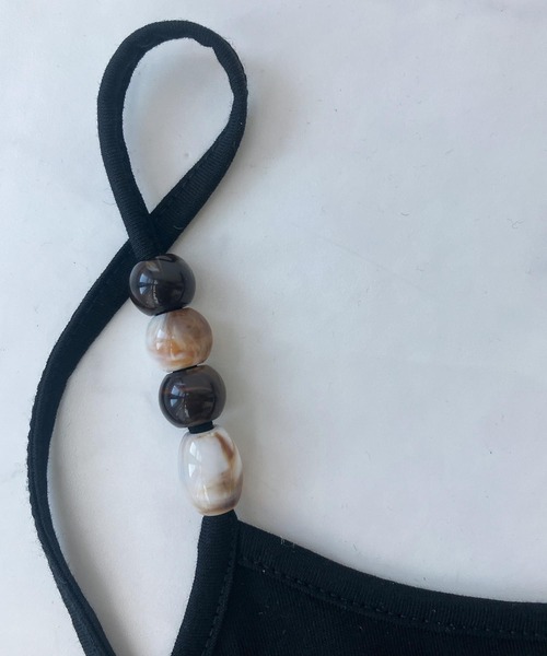 AS KNOW AS plus（アズノゥアズプラス）の「○ビーズ付き デザインキャミソール（キャミソール・レディース・モカ/グレー/ブラック/キナリ・FREE）」の22枚目の写真