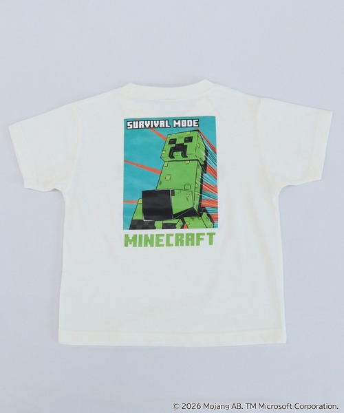 RUGGEDWORKS(ラゲッドワークス)の「《マインクラフト》やわらかストレッチ キッズ バックプリント 半袖 Tシャツ(Tシャツ/カットソー・キッズ・ブラック/オフホワイト・130/120/140)」の12枚目の写真