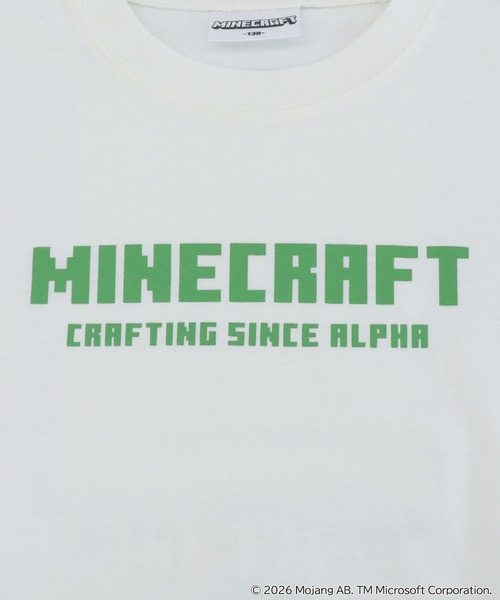RUGGEDWORKS(ラゲッドワークス)の「《マインクラフト》やわらかストレッチ キッズ バックプリント 半袖 Tシャツ(Tシャツ/カットソー・キッズ・ブラック/オフホワイト・130/120/140)」の14枚目の写真