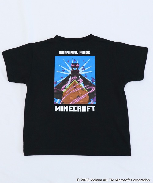 RUGGEDWORKS(ラゲッドワークス)の「《マインクラフト》やわらかストレッチ キッズ バックプリント 半袖 Tシャツ(Tシャツ/カットソー・キッズ・ブラック/オフホワイト・130/120/140)」の18枚目の写真
