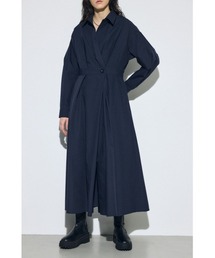 AZUL BY MOUSSY（アズールバイマウジー）の「ウエストマークロングシャツワンピース（ワンピース）」