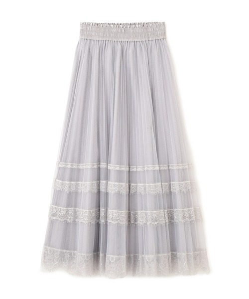 JILL by JILL STUART(ジルバイジルスチュアート)の「ヘムレースプリーツチュールスカート(スカート・レディース・ホワイト/ブルー/グレー・FREE)」の16枚目の写真