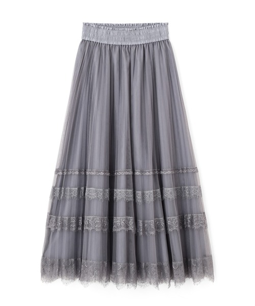 JILL by JILL STUART(ジルバイジルスチュアート)の「ヘムレースプリーツチュールスカート(スカート・レディース・ホワイト/ブルー/グレー・FREE)」の11枚目の写真
