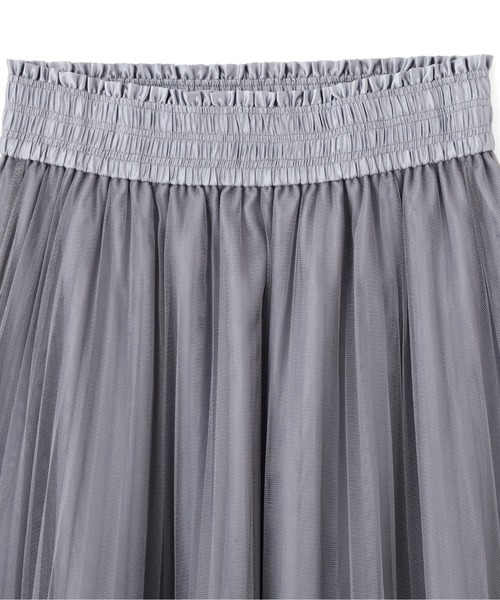 JILL by JILL STUART(ジルバイジルスチュアート)の「ヘムレースプリーツチュールスカート(スカート・レディース・ホワイト/ブルー/グレー・FREE)」の7枚目の写真