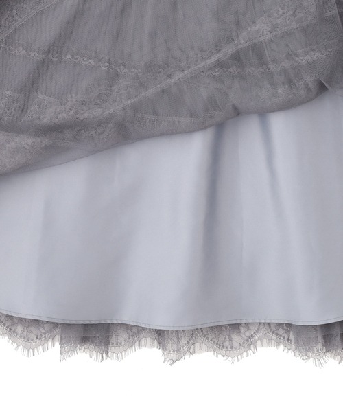 プリーツヘムチュールスカート ヘムレースプリーツチュールスカート | JILL by JILL STUART（ジル