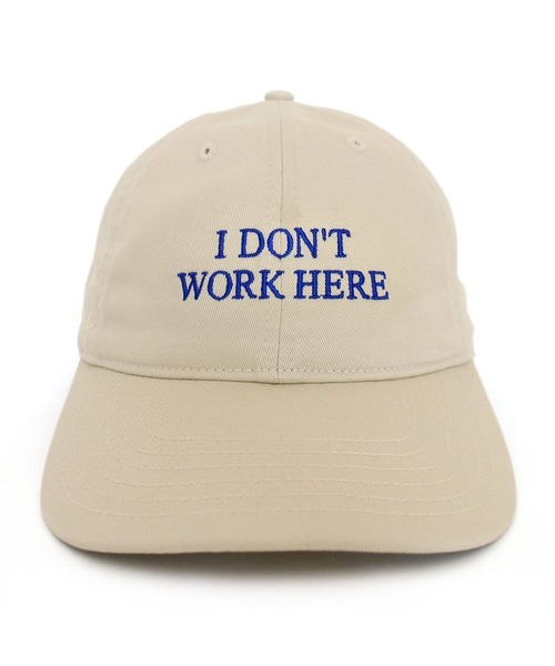 IDEA BOOKS（アイディアブックス）の「IDEA/アイデア SORRY I DONT WORK HERE HAT（キャップ・メンズ・ブラック/ベージュ/グリーン/ブルー系その他4・FREE）」の2枚目の写真