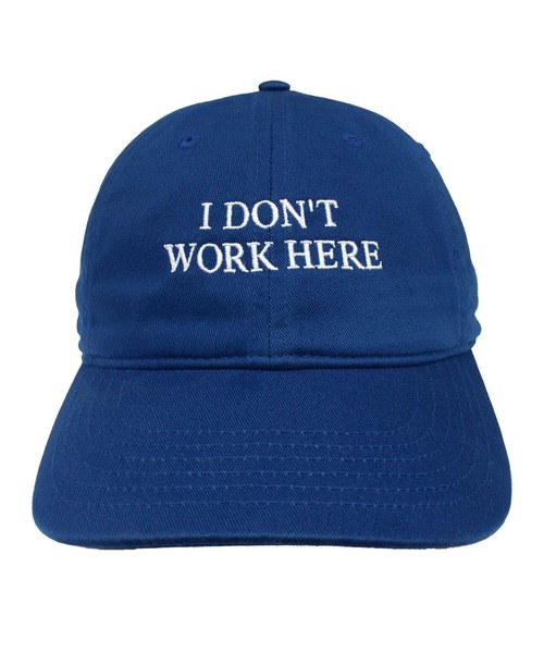 IDEA BOOKS（アイディアブックス）の「IDEA/アイデア SORRY I DONT WORK HERE HAT（キャップ・メンズ・ブラック/ベージュ/グリーン/ブルー系その他4・FREE）」の4枚目の写真