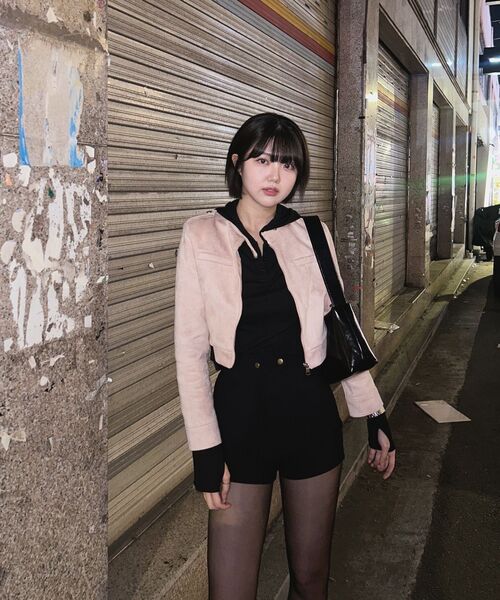 MUSINSA STANDARD WOMAN（ムシンサスタンダードウーマン）の「ウィメンズリブスリムフード付き長袖Tシャツ[ブラック]（パーカー・レディース・その他・M/S/X-SMALL/L/XL）」の9枚目の写真