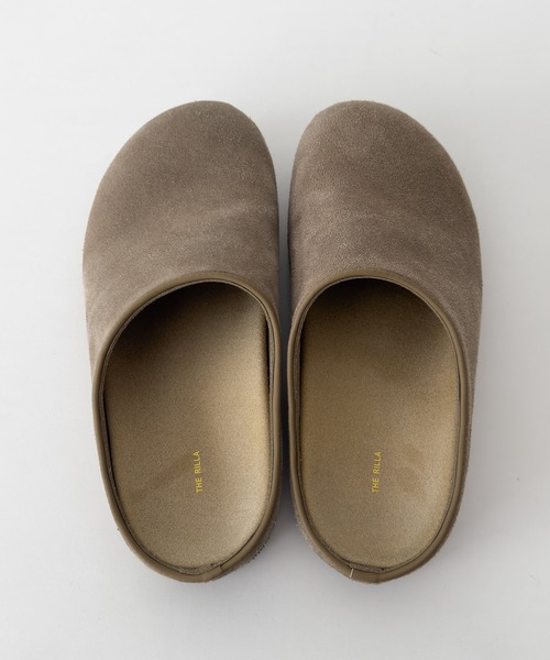 CANAL JEAN（キャナルジーン）の「El mar　スウェードスリッポン（スリッポン・レディース・ベージュ/ブラック・24.5/24/23.5）」の5枚目の写真