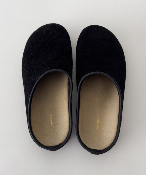 CANAL JEAN（キャナルジーン）の「El mar　スウェードスリッポン（スリッポン・レディース・ベージュ/ブラック・24.5/24/23.5）」の8枚目の写真