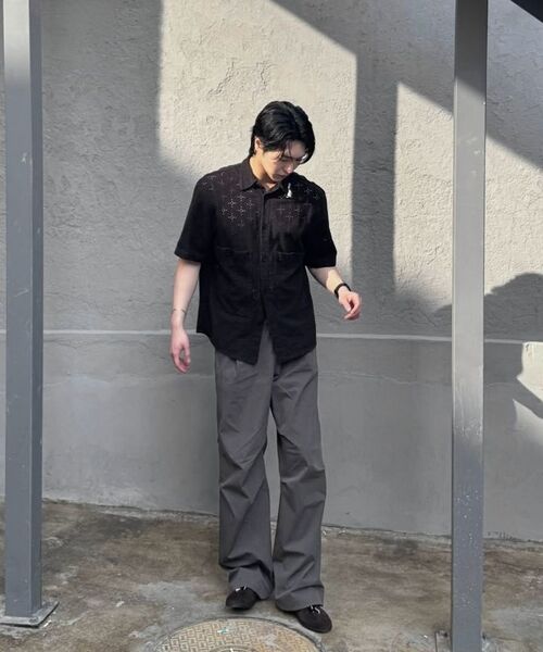 BASEMOMENT(ベースモーメント)の「CN ワイドパラシュートパンツチャコール(その他パンツ・メンズ・その他・X-LARGE/LARGE/MEDIUM)」の4枚目の写真