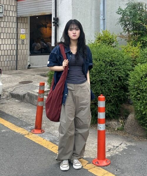 BASEMOMENT(ベースモーメント)の「CN ワイドパラシュートパンツチャコール(その他パンツ・メンズ・その他・X-LARGE/LARGE/MEDIUM)」の16枚目の写真