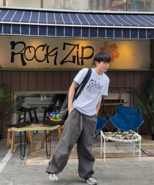 BASEMOMENT(ベースモーメント)の「CN ワイドパラシュートパンツチャコール(その他パンツ・メンズ・その他・X-LARGE/LARGE/MEDIUM)」の18枚目の写真