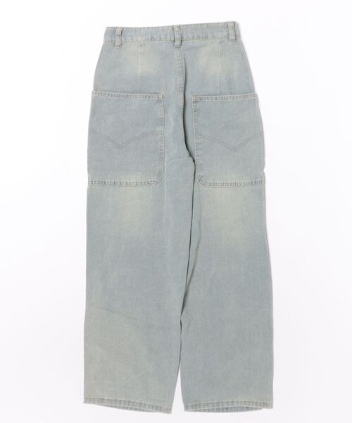 VIBGYOR Women(ヴィブジョー ウィメン)の「【Mayree】バレル レッグ サイド 切替 デニム パンツ(デニムパンツ・レディース・ブルー・MEDIUM/SMALL/LARGE)」の4枚目の写真
