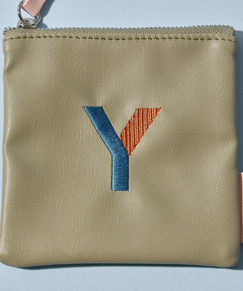 BIRTHDAY BAR（バースデイバー）の「Kindly Yours フェイクレザーイニシャルミニポーチ（ポーチ・レディース・ピンク/ライム/オレンジ/イエロー/ブルー/カーキ・0）」の7枚目の写真
