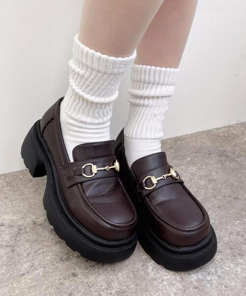 INGNI(イング)の「厚底ビットローファー(パンプス・レディース・ダークブラウン/ブラック・M/L)」の14枚目の写真