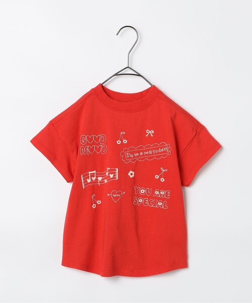 p.premier（ピードットプルミエ）の「モチーフ刺繍Tシャツ（Tシャツ/カットソー・キッズ・オフホワイト/アイボリー/キャメル/レッド・80/90/100/110/120/130/140）」の10枚目の写真