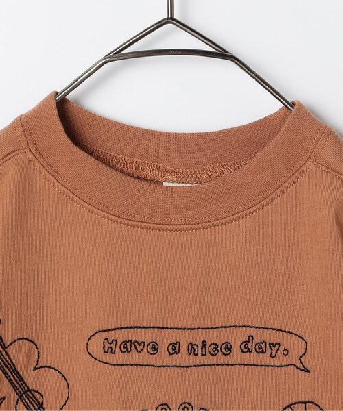 p.premier（ピードットプルミエ）の「モチーフ刺繍Tシャツ（Tシャツ/カットソー・キッズ・オフホワイト/アイボリー/キャメル/レッド・80/90/100/110/120/130/140）」の15枚目の写真