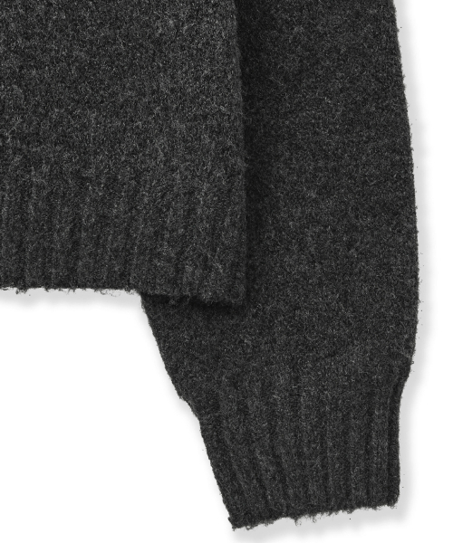 PORTERNA（ポルテナ）の「BUTTON HALF PULL-OVER SWEATER-CHARCOAL（ニット/セーター・レディース・その他・OS）」の15枚目の写真