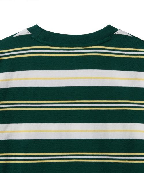 MUSINSA STANDARD KIDS（ムシンサスタンダードキッズ）の「マルチストライプクルーネックTシャツ1[グリーン]（Tシャツ/カットソー・レディース・その他・100/110/120/130/140/150/160）」の5枚目の写真