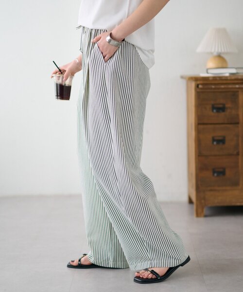 DISCOAT(ディスコート)の「【Enlude】アソートパターンイージーパンツ(その他パンツ・レディース・アイボリー/チャコールグレー・FREE)」の5枚目の写真