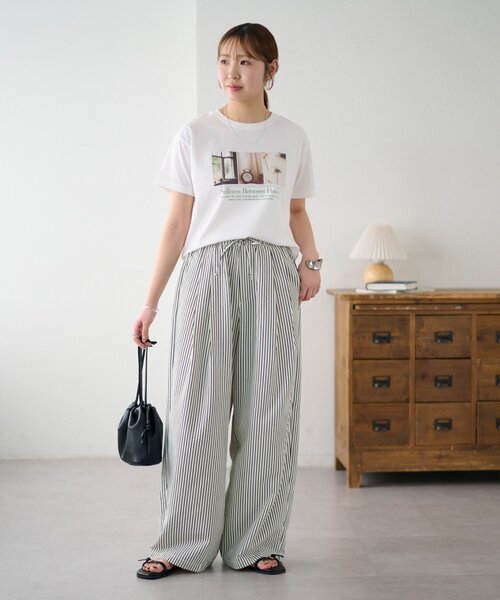 DISCOAT(ディスコート)の「【Enlude】アソートパターンイージーパンツ(その他パンツ・レディース・アイボリー/チャコールグレー・FREE)」の7枚目の写真