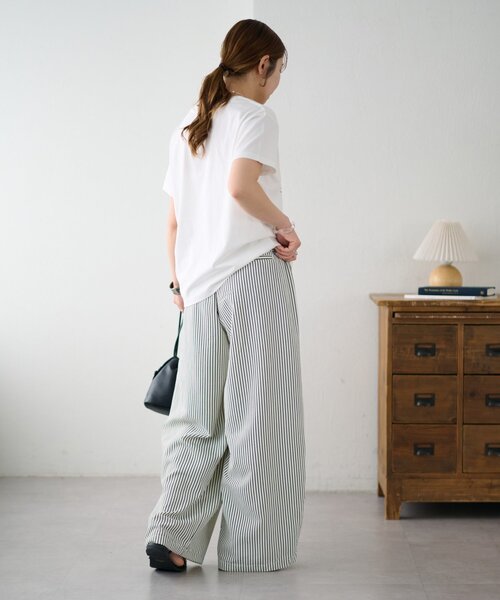 DISCOAT（ディスコート）の「【Enlude】アソートパターンイージーパンツ（その他パンツ・レディース・アイボリー/チャコールグレー・FREE）」の10枚目の写真