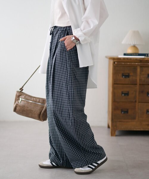 DISCOAT（ディスコート）の「【Enlude】アソートパターンイージーパンツ（その他パンツ・レディース・アイボリー/チャコールグレー・FREE）」の13枚目の写真