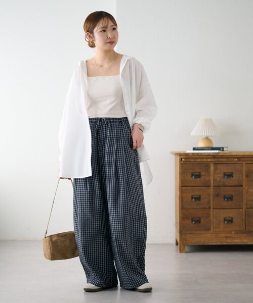 DISCOAT（ディスコート）の「【Enlude】アソートパターンイージーパンツ（その他パンツ・レディース・アイボリー/チャコールグレー・FREE）」の15枚目の写真