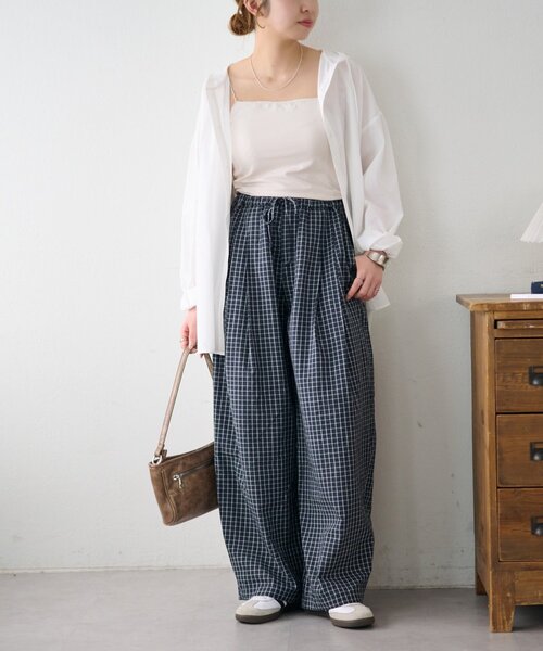 DISCOAT（ディスコート）の「【Enlude】アソートパターンイージーパンツ（その他パンツ・レディース・アイボリー/チャコールグレー・FREE）」の16枚目の写真