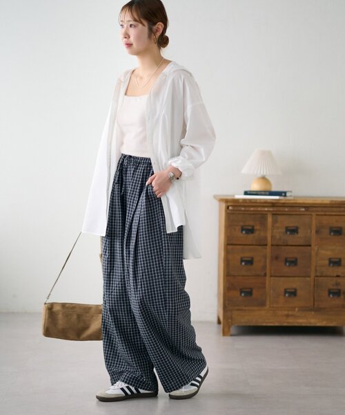 DISCOAT（ディスコート）の「【Enlude】アソートパターンイージーパンツ（その他パンツ・レディース・アイボリー/チャコールグレー・FREE）」の17枚目の写真