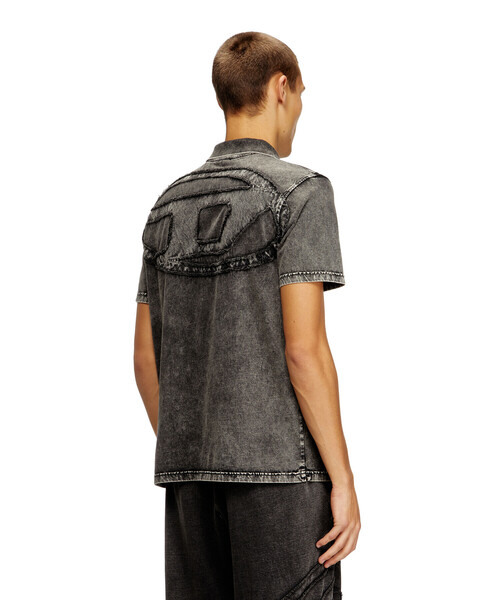 DIESEL（ディーゼル）の「メンズ ポロシャツ T-REJUST-NC-DEN（ポロシャツ・メンズ・ブラック系その他・LARGE/MEDIUM/SMALL/X-LARGE/X-SMALL/XX-LARGE）」の2枚目の写真