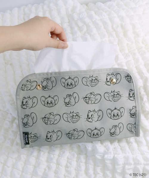 公式】TOM and JERRY×Flapper タフィーの気持ち ティッシュケース