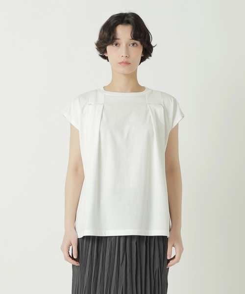 セール】TUCK JERSEY / Tシャツ（Tシャツ/カットソー）｜ZUCCa（ズッカ