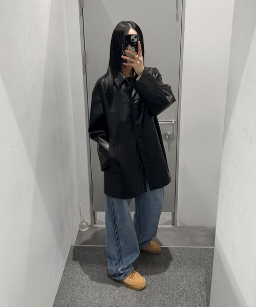 INSILENCE WOMEN(インサイレンスウーマン)の「ポウレザーコート BROWN(ライダースジャケット・レディース・その他・SMALL/MEDIUM/X-SMALL/LARGE)」の6枚目の写真