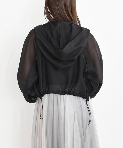 rps（アールピーエス）の「レースリボントラックフードシアージャケット（ブルゾン・レディース・オフホワイト/ブラック・フリー）」の20枚目の写真