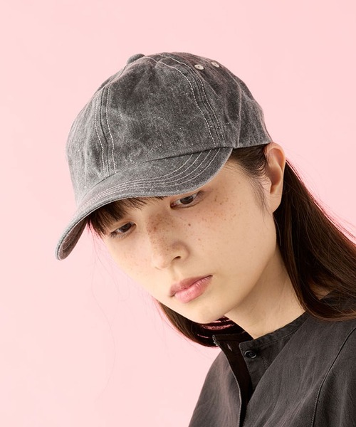 CPH(シーピーエイチ)の「DEEP 6 PANEL CAP / PIGMENT(キャップ・レディース・グリーン/レッド/ブラック・FREE)」の1枚目の写真