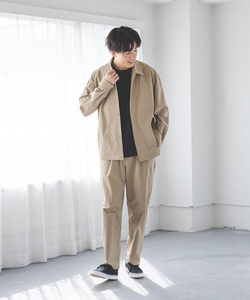 GLOBAL WORK(グローバルワーク)の「シーズンレステックワイドパンツ/643122(その他パンツ・メンズ・ベージュ/ブラック・LARGE/MEDIUM/SMALL/X-LARGE)」の21枚目の写真