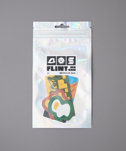 BIRTHDAY BAR（バースデイバー）の「【クリエイター「FLINT MASON」× BIRTHDAY BAR 初コラボ！】POTLUCK PASTA PARTY ステッカーセット（ステッカー/テープ・レディース・オレンジ/グリーン・0）」の4枚目の写真