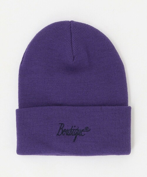 6(ロク)の「<6(ROKU)>Boutique ビーニー(ニットキャップ/ビーニー・レディース・パープル/ネイビー/ダークグレー・FREE)」の1枚目の写真