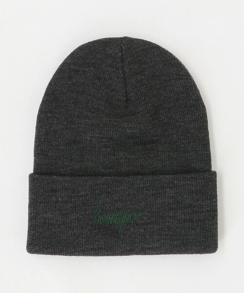 6(ロク)の「<6(ROKU)>Boutique ビーニー(ニットキャップ/ビーニー・レディース・パープル/ネイビー/ダークグレー・FREE)」の2枚目の写真