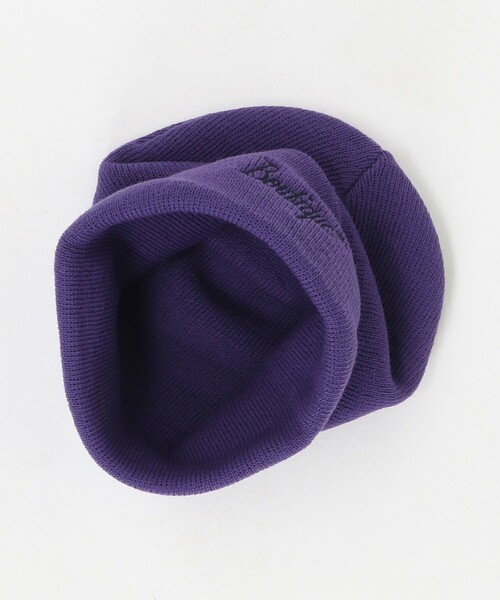 6(ロク)の「<6(ROKU)>Boutique ビーニー(ニットキャップ/ビーニー・レディース・パープル/ネイビー/ダークグレー・FREE)」の5枚目の写真
