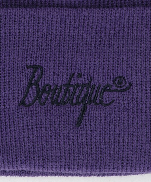 6(ロク)の「<6(ROKU)>Boutique ビーニー(ニットキャップ/ビーニー・レディース・パープル/ネイビー/ダークグレー・FREE)」の6枚目の写真